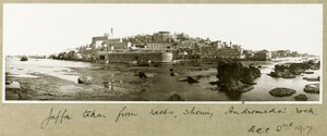 Vanha Jaffa, jossa näkyy Andromedan kallio, 2. joulukuuta 1917.